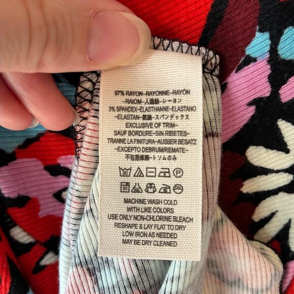 Free People Women's NWT Fit and Flare Floral Knee Length Dress Size M Flowy - Picture 4 of 7